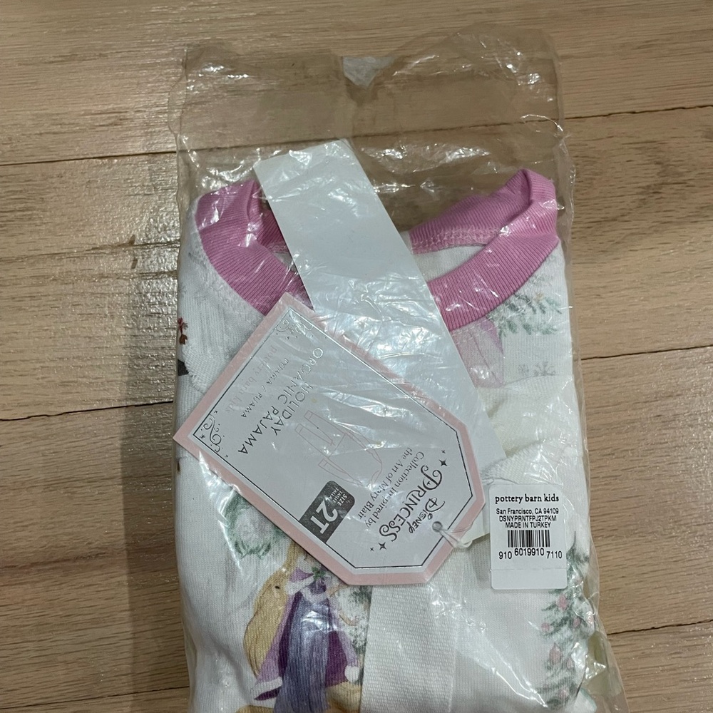 Pottery Barn Kids Disney Princess Holiday pajamas